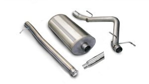 Chevrolet Silverado 1500 Performance Exhaust - CORSA Performance - Cat-Back Single Side Exit, Sport - Polished - `07-`08
